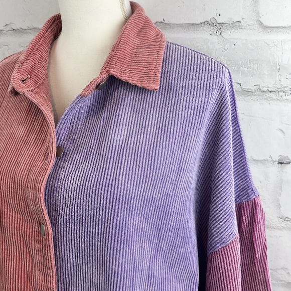 POL Mona Purple Tomato Corduroy Jacket - Picture 12 of 16